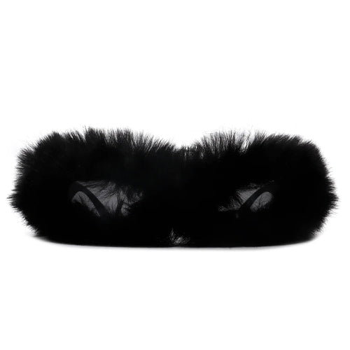 Y2K Fuzzy Wrap Around Sunglasses
