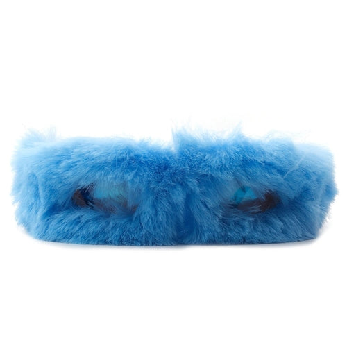 Y2K Fuzzy Wrap Around Sunglasses